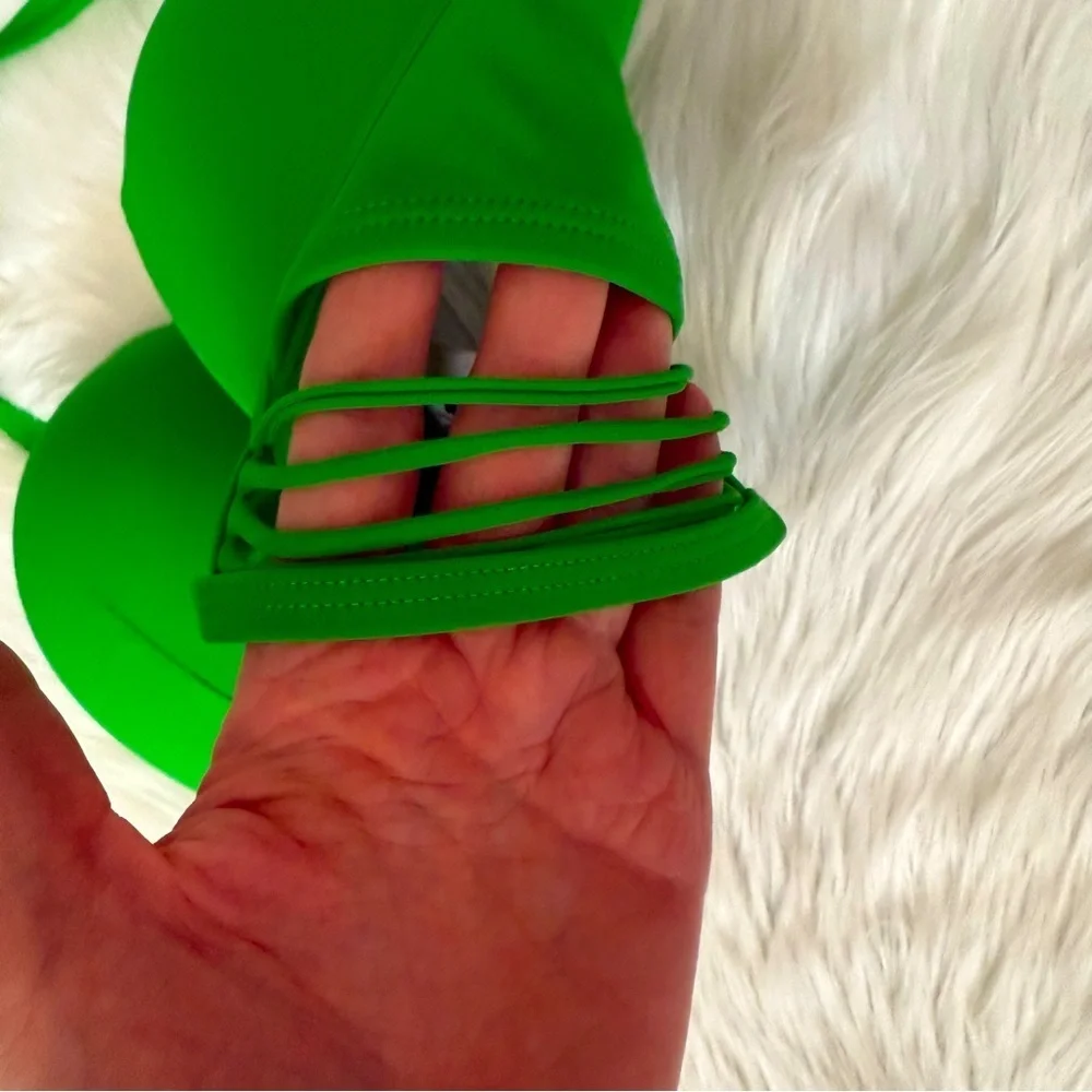 Victoria’s Secret Bombshell Push-Up Long Line Strappy Bikini Top 36DD - Picture 6 of 9